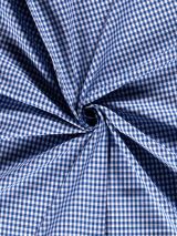 Boerenbont stof kobalt blauw klein