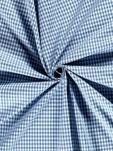 Boerenbont stof dustyblauw klein