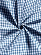 Boerenbont stof dusty blauw middel