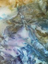 Batik katoen blauw splash