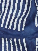 Batik katoen blauwe strepen