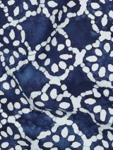 Batik katoen blauwe bloemen