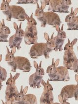 Bedrukte katoen digitale print konijnen