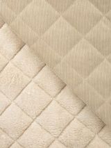 Corduroy borg gestept creme