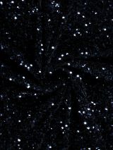 Paillet stof velvet donkerblauw