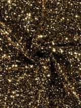 Paillet stof velvet goud
