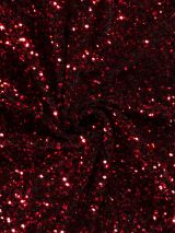 Paillet stof velvet rood