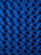 Velvet stretch embossed Kobaltblauw