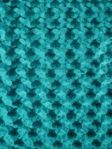 Velvet stretch embossed Petrol