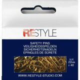ReStyle veiligheidsspelden goud 22mm