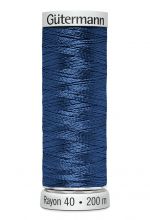 Gütermann Borduurgaren Rayon 200m #1076 jeansblauw