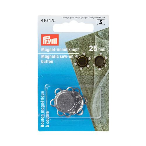 Prym magneetknoop opnaaibaar zilver 1