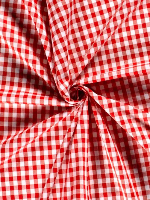 Boerenbont stof rood middel