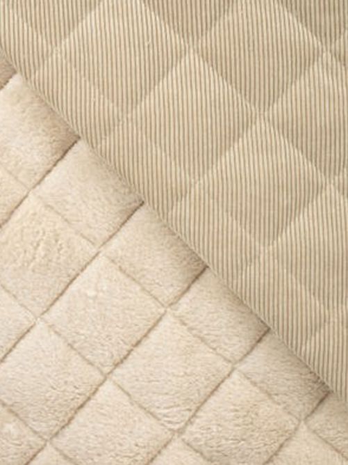 Corduroy borg gestept creme