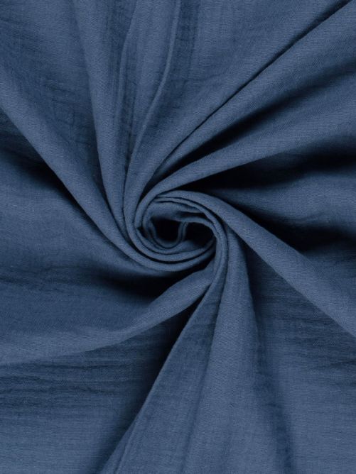 Hydrofiel stof denim blauw