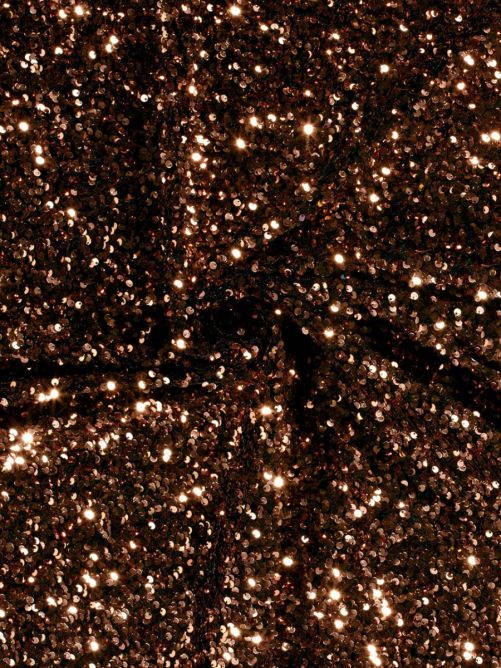 Paillet stof velvet brons