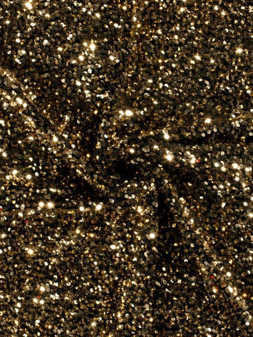 Paillet stof velvet goud