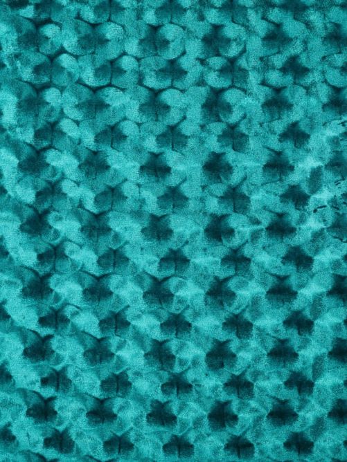 Velvet stretch embossed Petrol