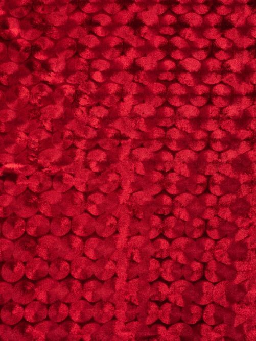 Velvet stretch embossed Rood