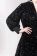 Paillet stof velvet zwart 2