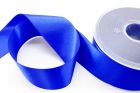 Satijnlint op rol blauw 38 mm