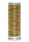 Gütermann Metallic 200m #7020 gemêleerd goud roze blauw