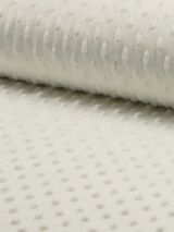 Minky fleece stof offwhite