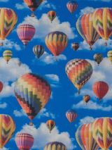 Tricot stof digitale print luchtballon