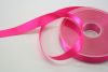 Satijnlint op rol fluor roze 15 mm