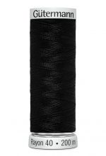 Gütermann Borduurgaren Rayon 200m #1005 zwart