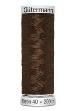 Gütermann Borduurgaren Rayon 200m #1129 donkerbruin