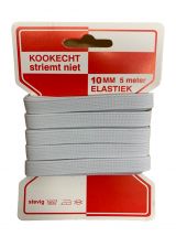 Elastiek wit 5 meter 10 mm